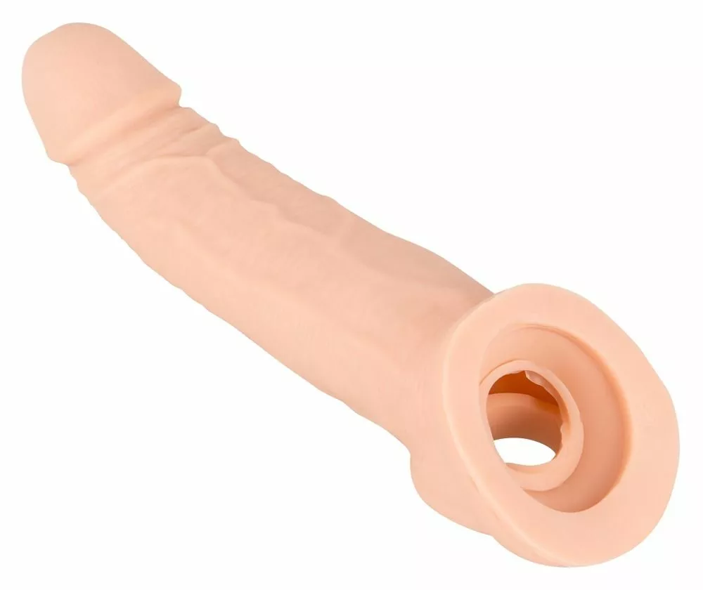 Nature Skin Penis Sleeve Met Verlenging - Huidskleur