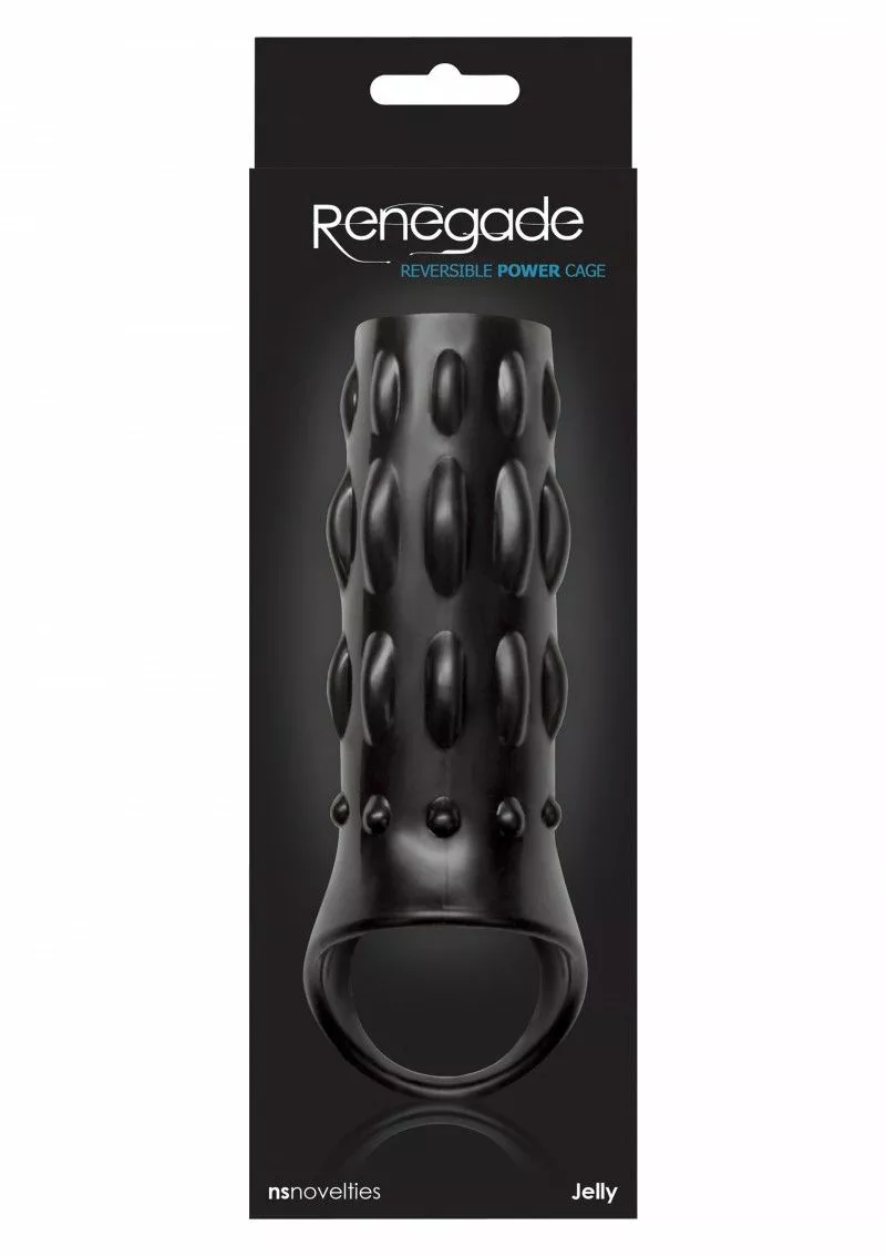 RENEGADE Penissleeve Power Cage - Zwart - Afbeelding 2