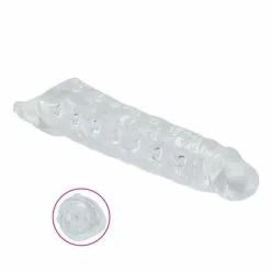Toyz4lovers Penisverlengende Penissleeve Met Noppen - Transparant