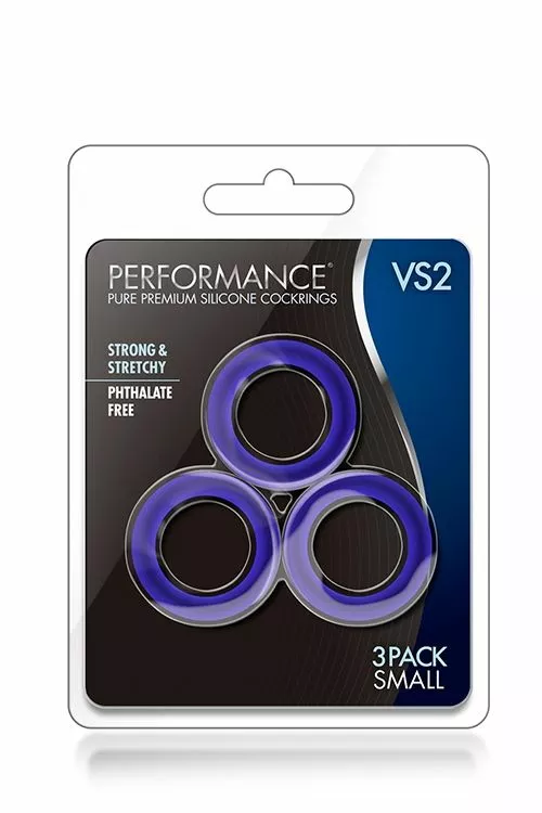 Blush Performance Cock Ringen 3 St. - Blauw - Afbeelding 2