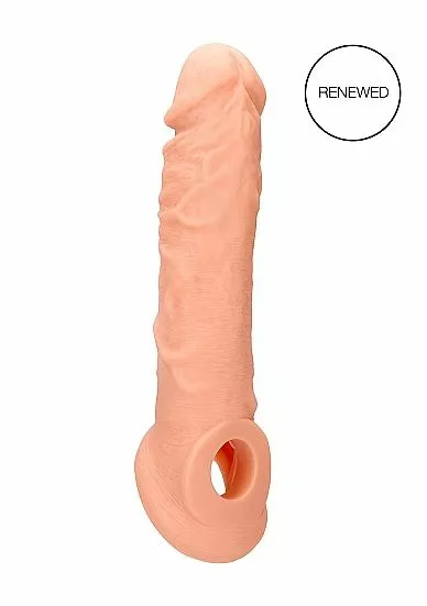 RealRock Realistische Penis Sleeve 8 Inch - Huidskleur - Afbeelding 3