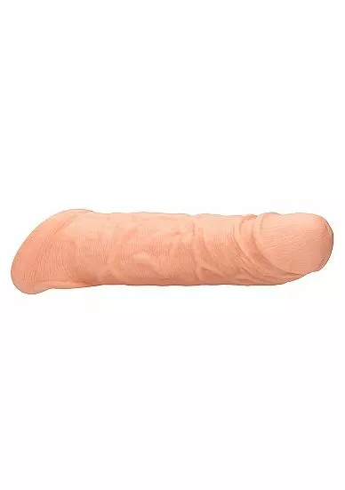 RealRock Realistische Penis Sleeve 8 Inch - Huidskleur - Afbeelding 2