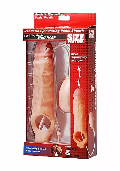 XR Brands Realistische Spuitende Penissleeve - Afbeelding 2