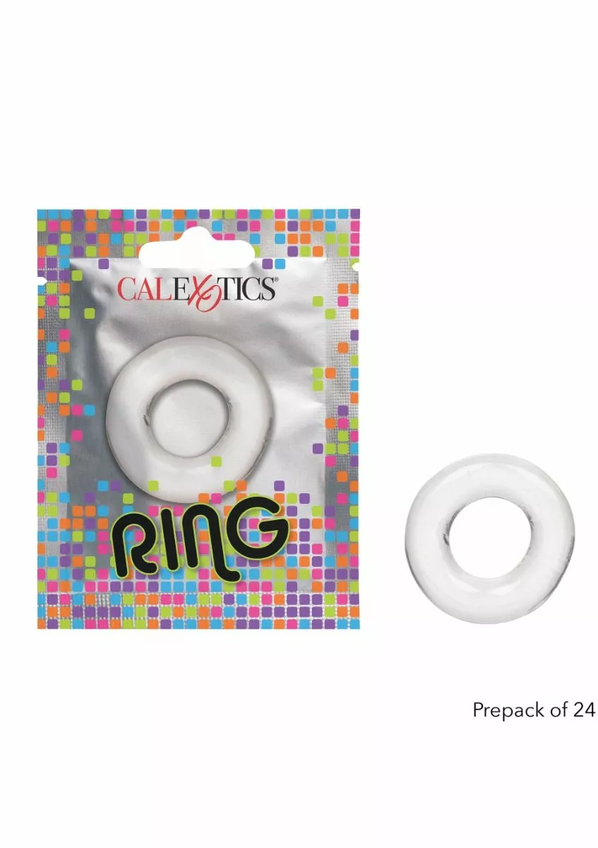 California Exotic Rekbare Cockring CalExotics -Transparant - Afbeelding 5