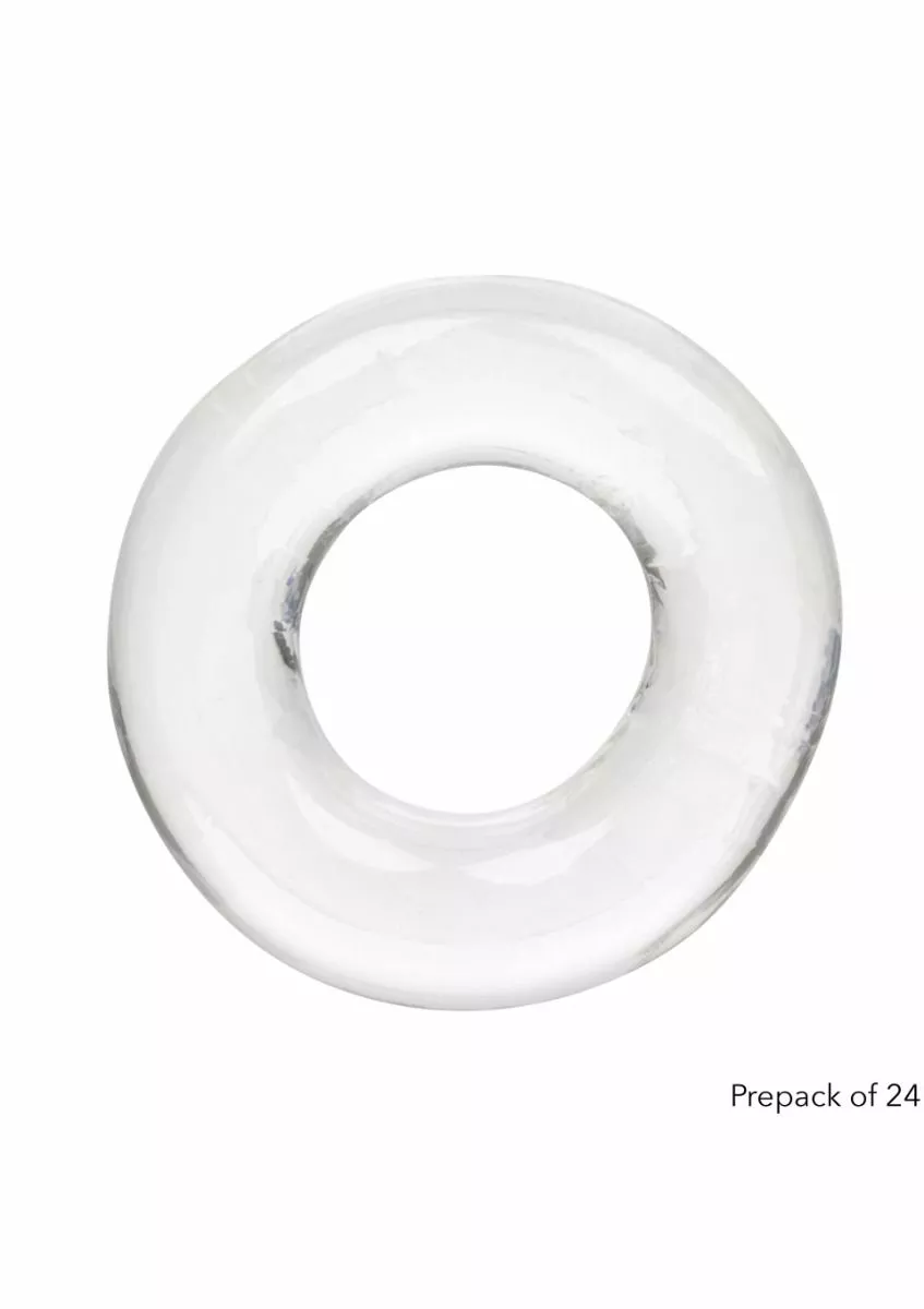 California Exotic Rekbare Cockring CalExotics -Transparant - Afbeelding 4