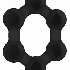 Sono Rekbare Cockring Met Gewicht No. 82 - Zwart