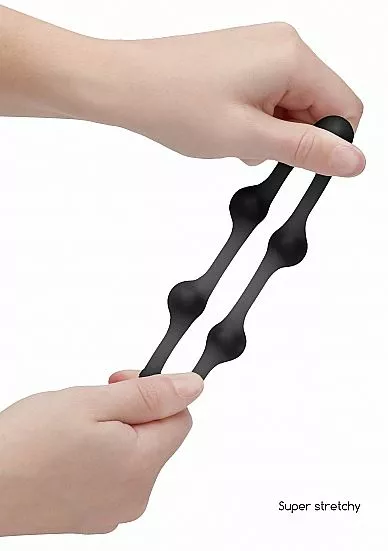 Sono Rekbare Cockring Met Gewicht No. 82 - Zwart - Afbeelding 4