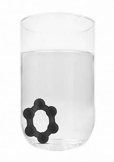 Sono Rekbare Cockring Met Gewicht No. 82 - Zwart - Afbeelding 8