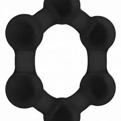 Sono Rekbare Cockring Met Gewicht No. 83 - Zwart