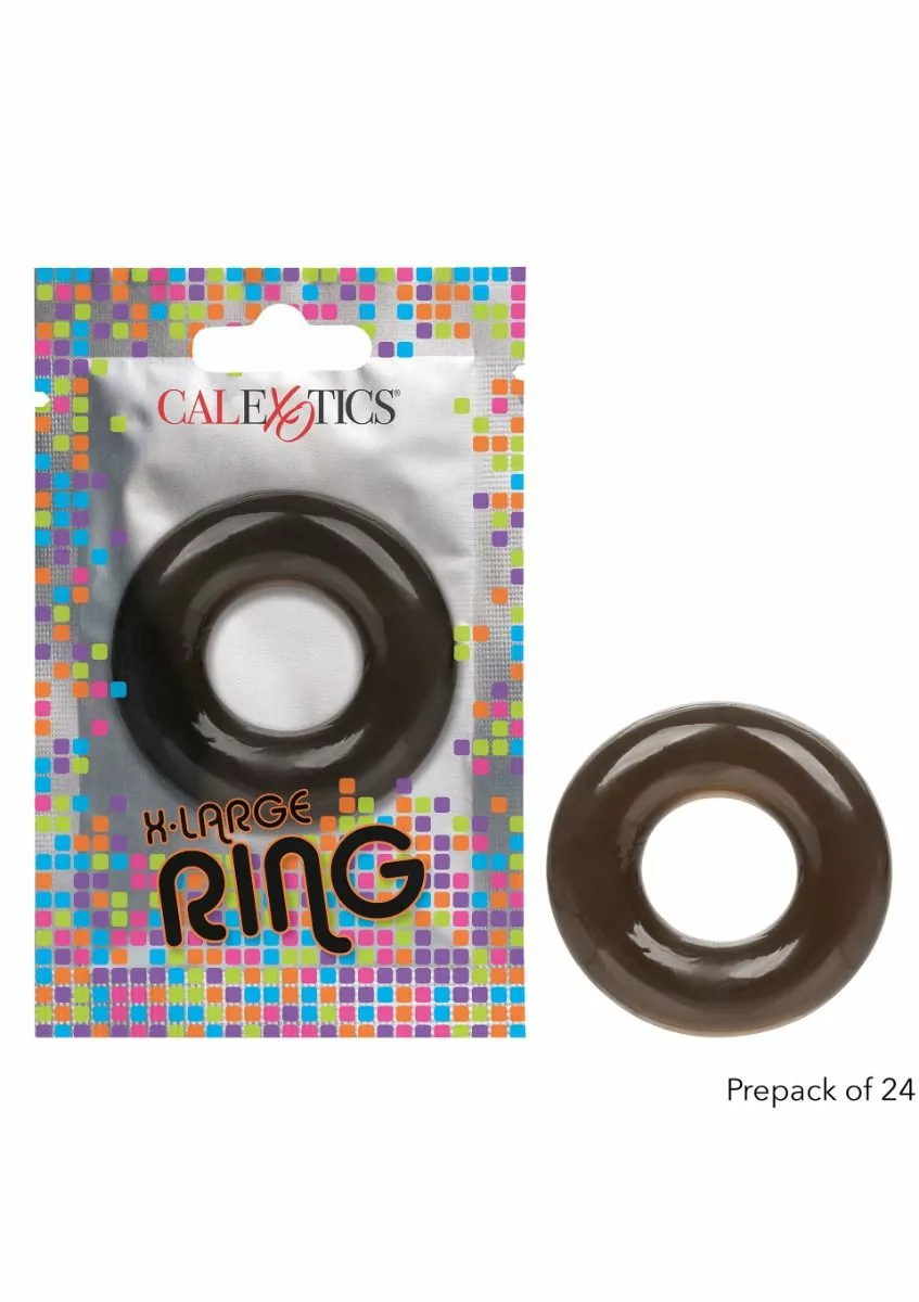 California Exotic Rekbare X-Large Cockring-Zwart - Afbeelding 3