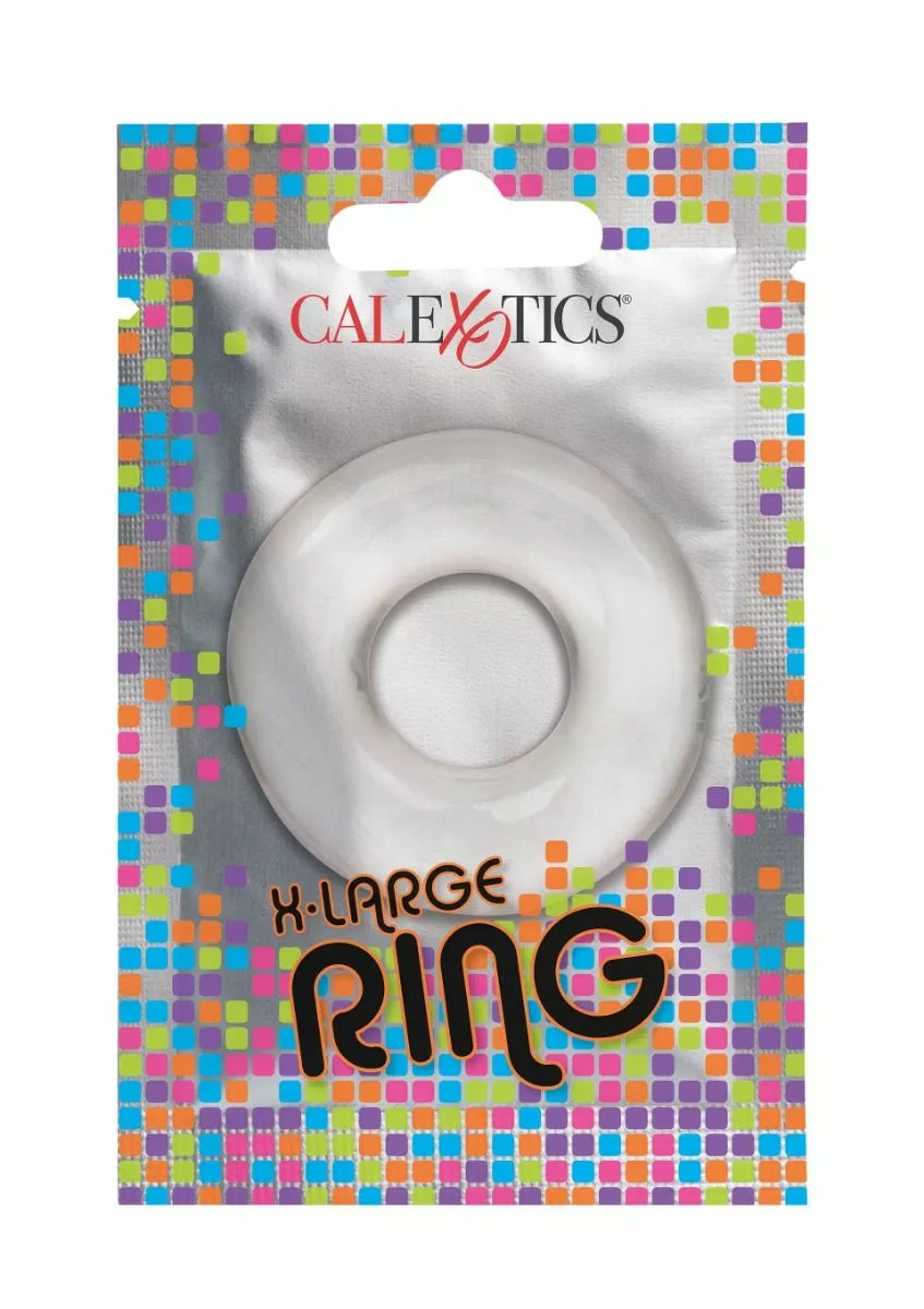 California Exotic Rekbare X-Large Cockring-Zwart - Afbeelding 6