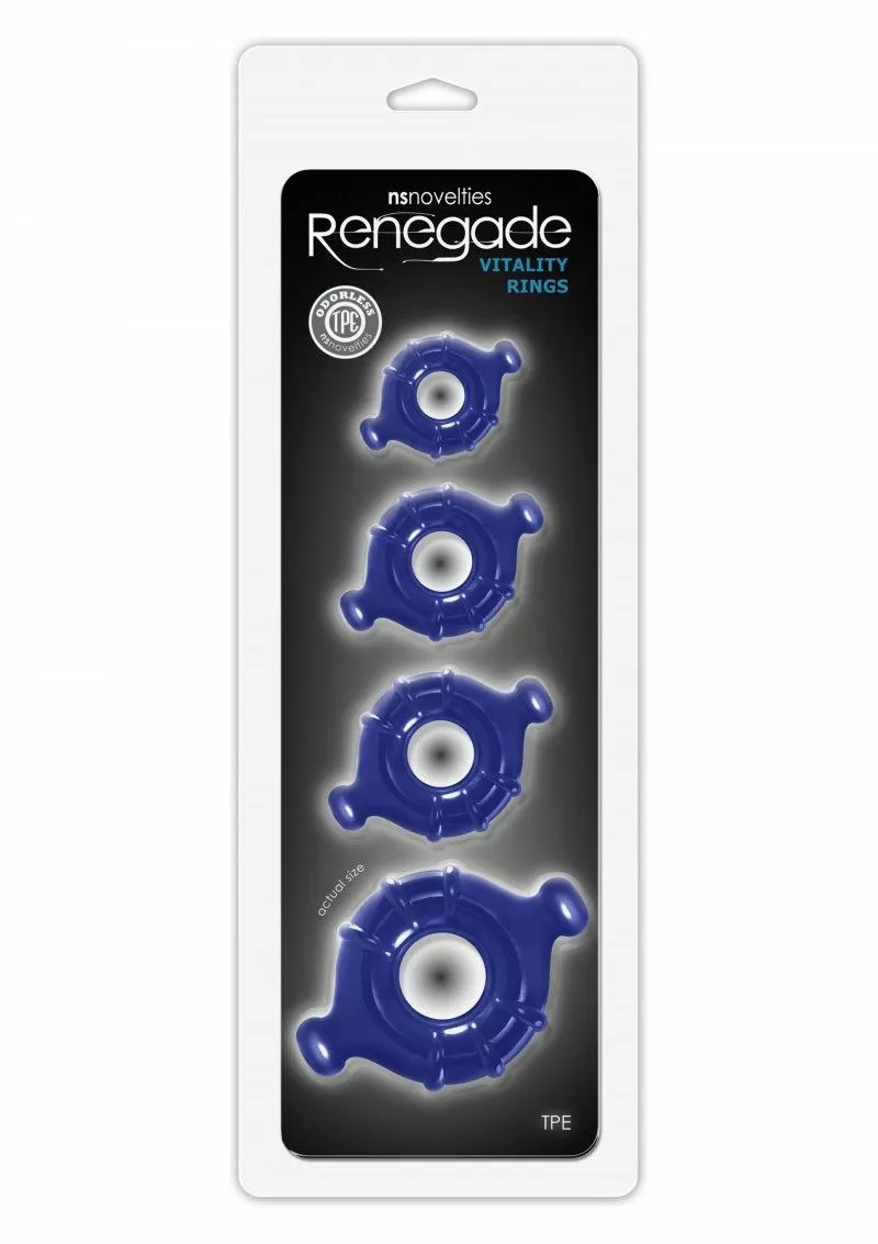Renegade Vitality Cockringen Set - Blauw - Afbeelding 2