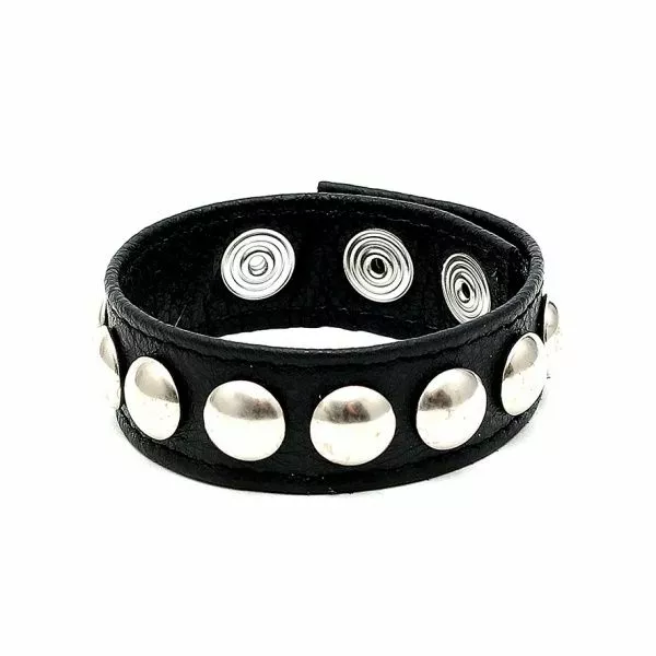 Rimba - Luxe Lederen Cockring Met Studs