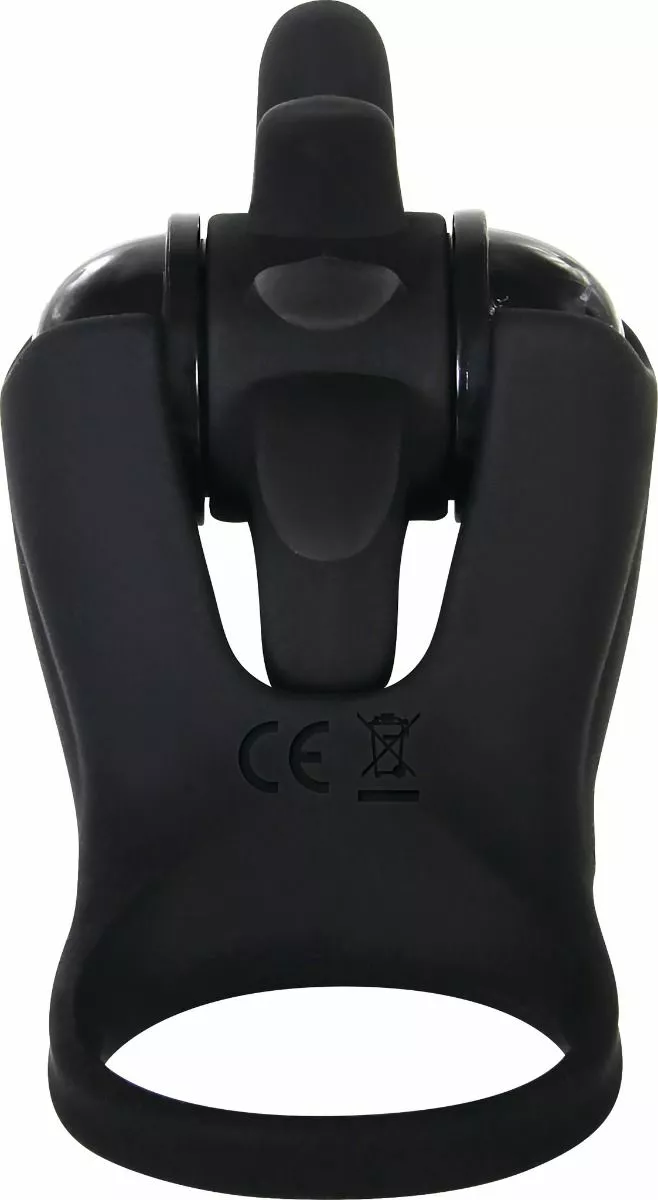 Zero Tolerance Cockring Leader Met Clitoris Stimulator Zwart - Afbeelding 3