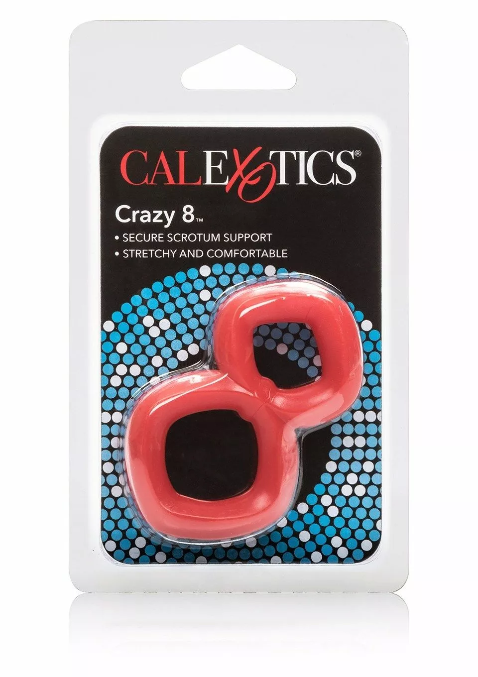 California Exotic Rode Cockring Crazy 8 - Afbeelding 2