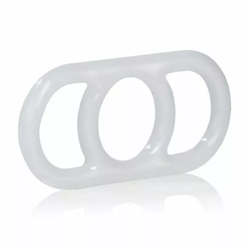 California Exotic Penispomp Overgang Penisring - Wit - Afbeelding 2