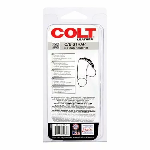 COLT Lederen Verstelbare Penisring - Afbeelding 9