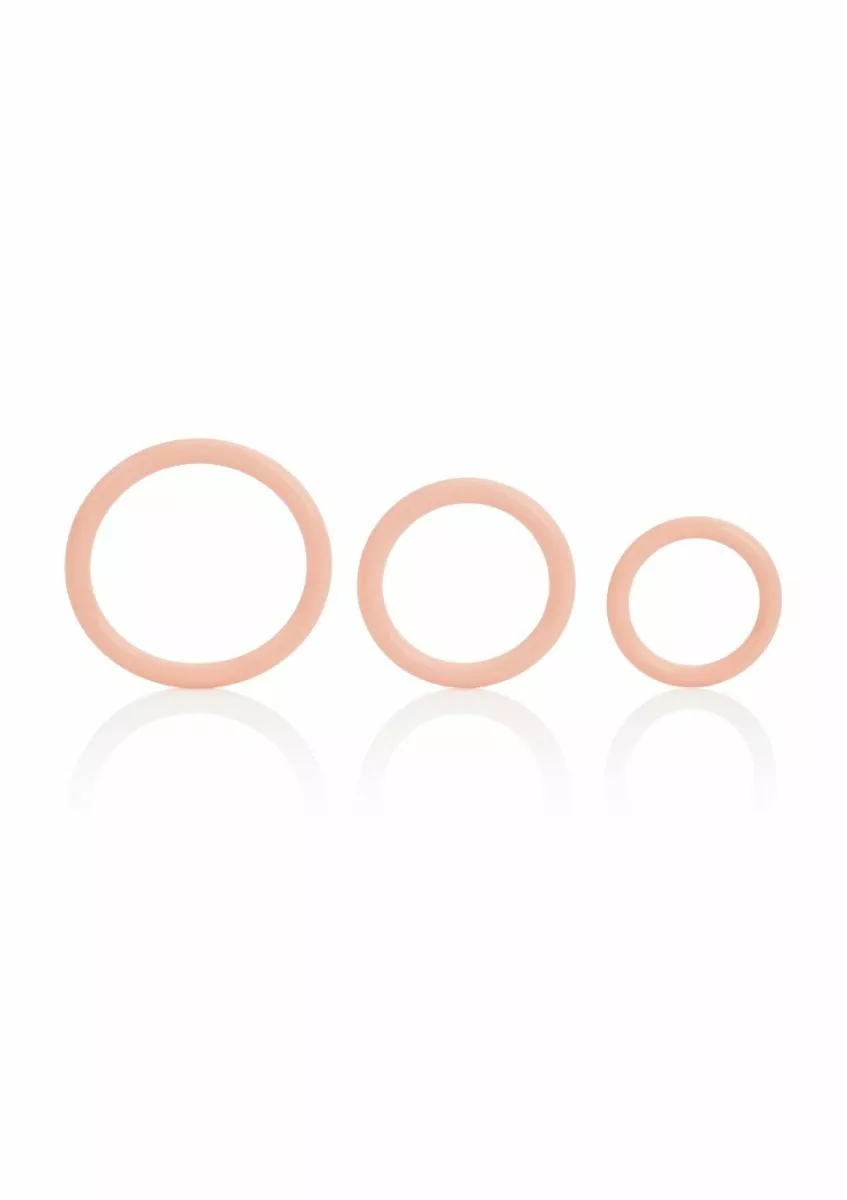 California Exotic Set Van 3 Cockringen Tri Rings - Huidskleur