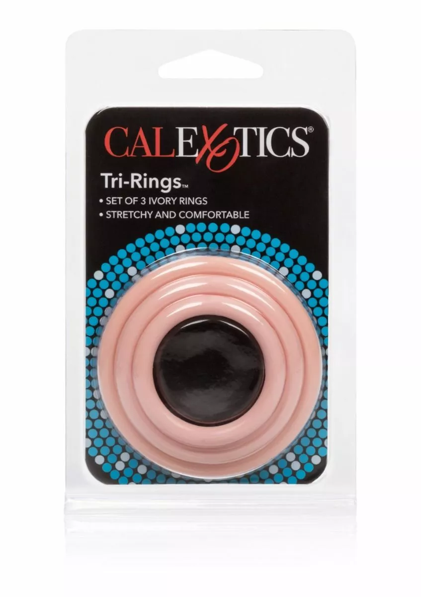 California Exotic Set Van 3 Cockringen Tri Rings - Huidskleur - Afbeelding 4