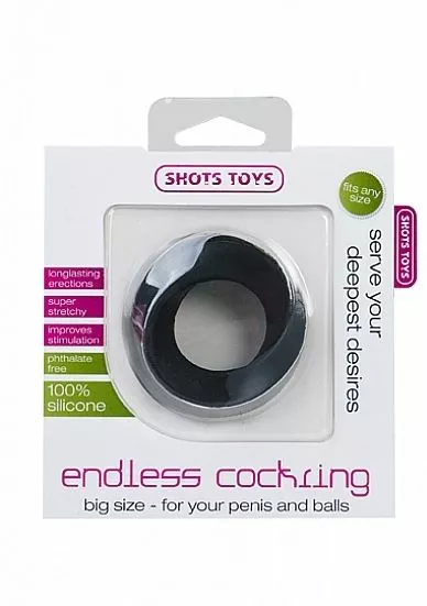Shots Toys Silicone Cockring Super Stretchy - Afbeelding 2
