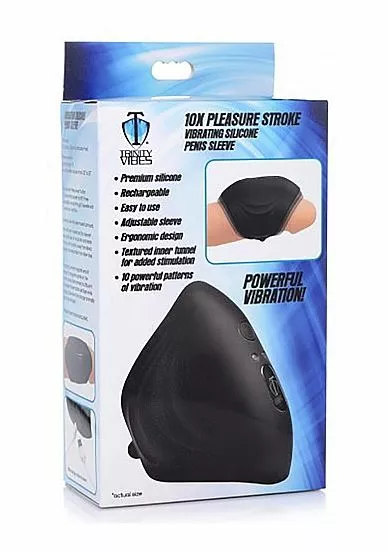 XR Brands Vibrerende Penissleeve 10X Pleasure - Afbeelding 3