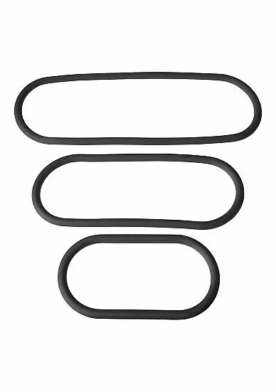 Perfect Fit Cockring Silicone Slim Wrap 3 Pack