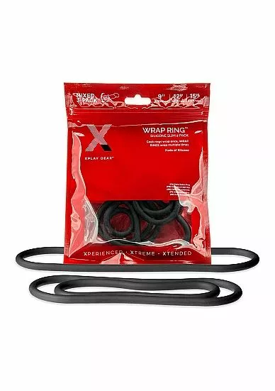 Perfect Fit Cockring Silicone Slim Wrap 3 Pack - Afbeelding 2