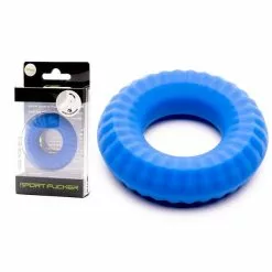 Sport Fucker Siliconen Cockring - Nitro Soft - Blauw