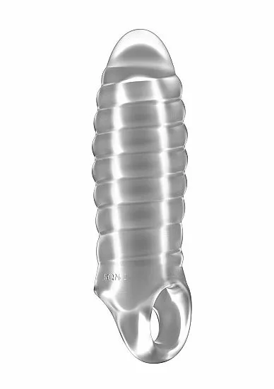 Sono No.36 - Geribbelde Penis Sleeve - Transparant