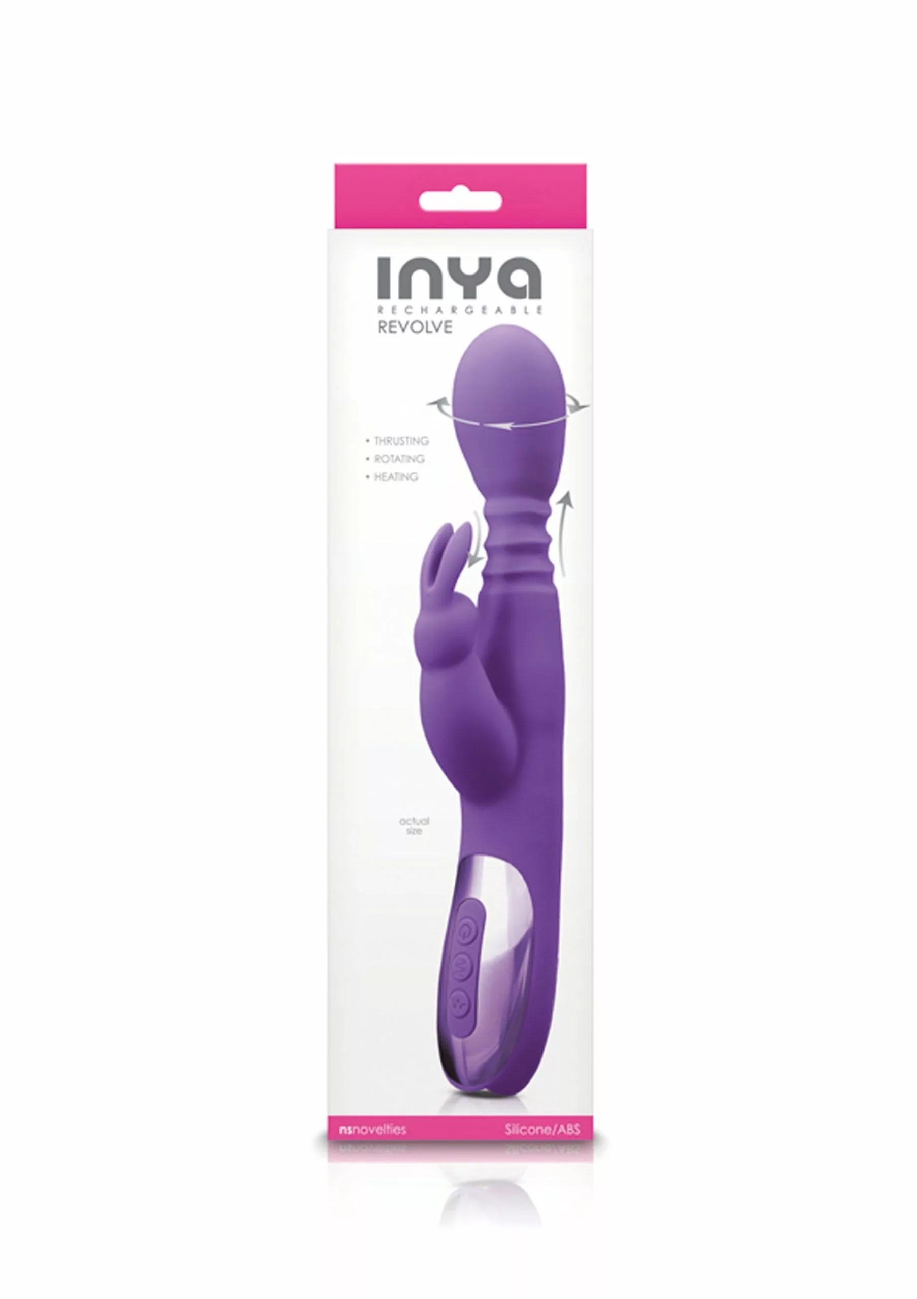 NS Novelties Stotende En Roterende Vibrator Met Warming Functie - Afbeelding 2