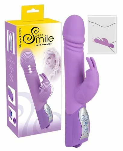 Sweet Smile Stotende Paarse Rabbit Vibrator
