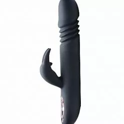 XR Brands Stotende Rabbit Vibrator Royal Rabbits - Zwart
