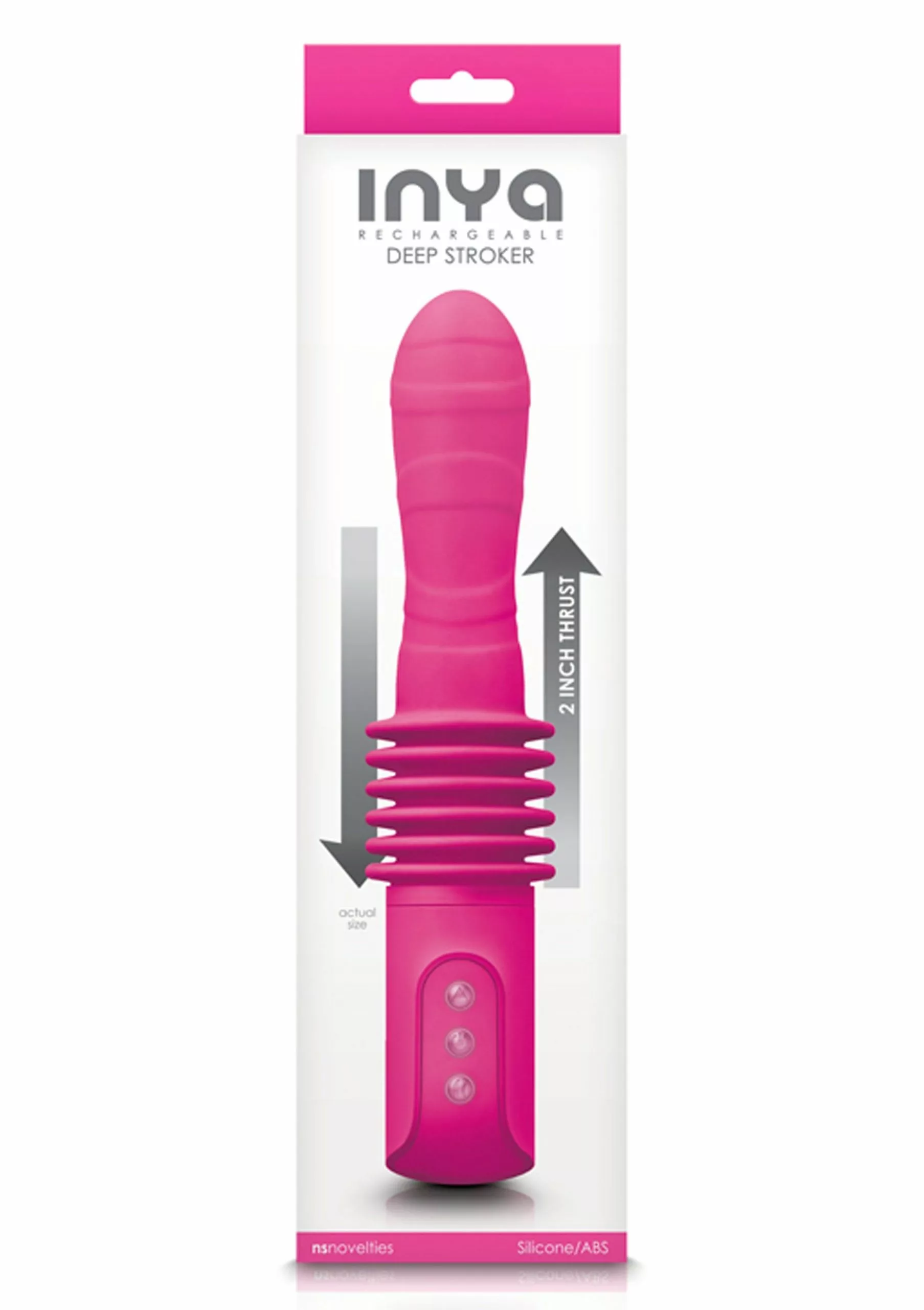 NS Novelties Stotende Vibrator INYA Deep Stroker - Roze - Afbeelding 2