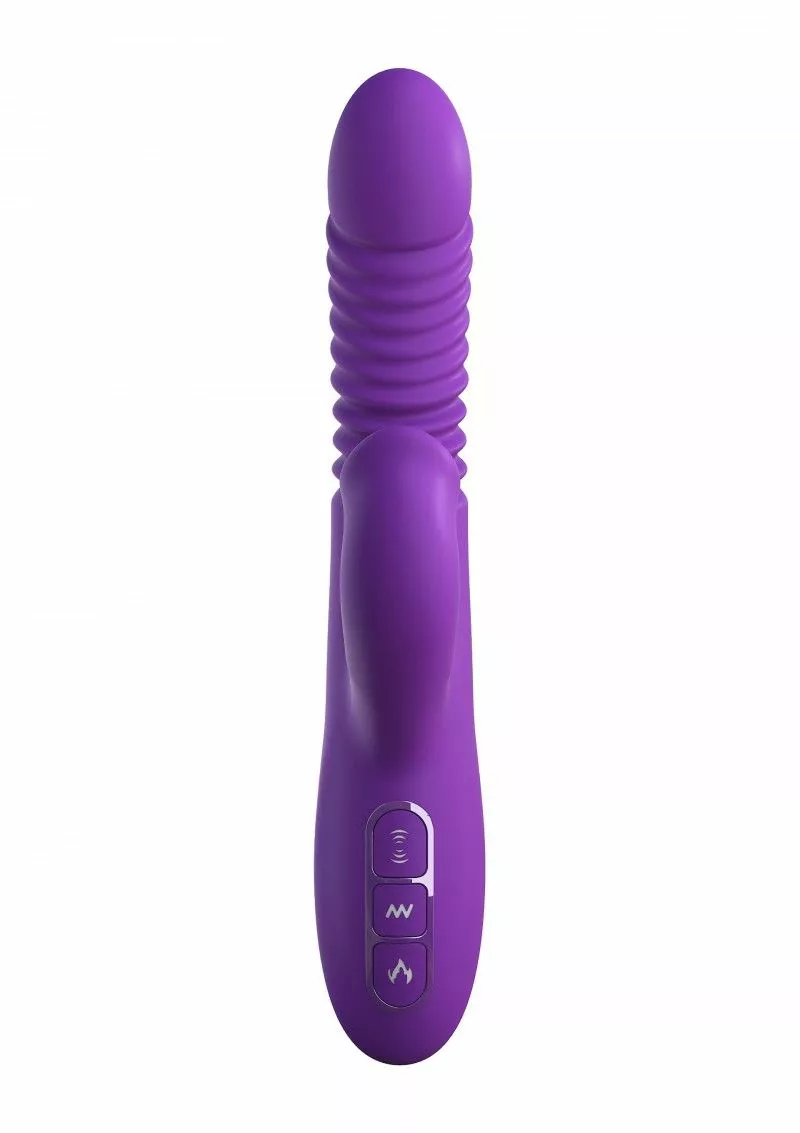 Pipedream Stotende Vibrator Met Clitoris Stimulator - Paars