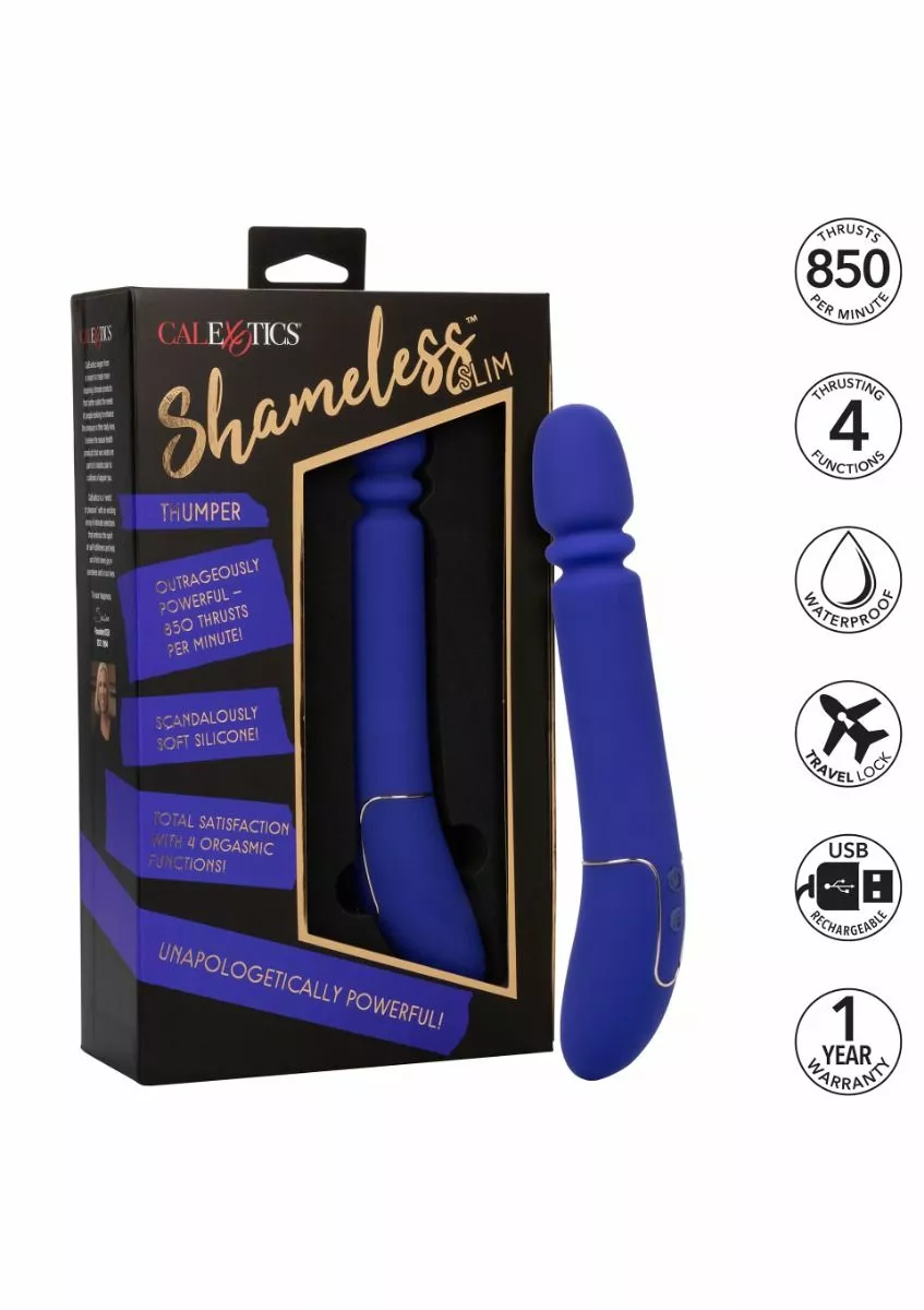 California Exotic Stotende Vibrator Slim Thumper - Blauw - Afbeelding 4