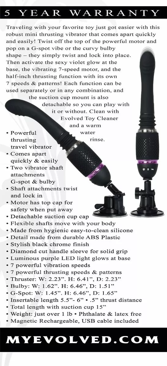 Evolved Novelties Stotende Vibrator Thrust And Go - Afbeelding 3