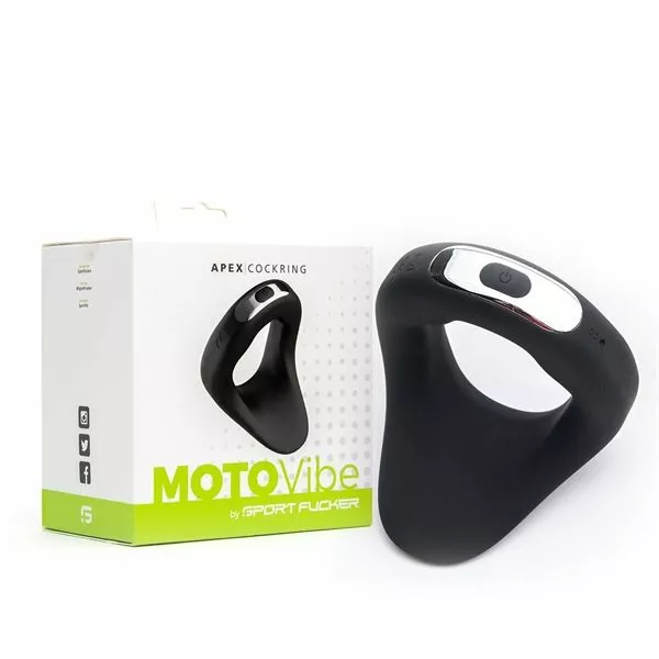Sport Fucker Teardrop Cockring Met Vibratie - Motovibe Apex - Afbeelding 2