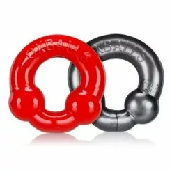 2 Pack Cockringen Van Oxballs In Zilver En Rood