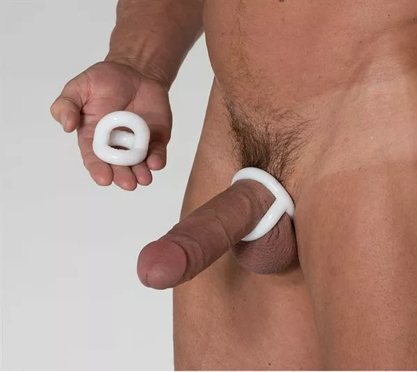 Sport Fucker Universele Cockring - Wit - Afbeelding 2