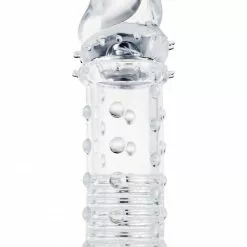 ToyJoy Verlengende Penis Sleeve Met Noppen - Transparant