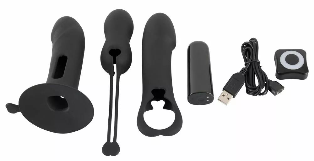 Black Velvets Vibrator Kit Met Afstandsbediening - Zwart