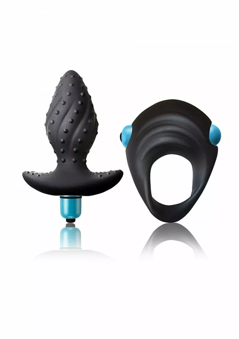Rocks Off Vibrerende Buttplug Met Cockring - 10-Speed