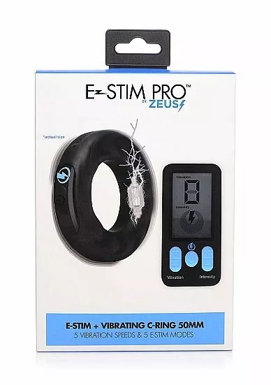 Vibrerende Cockring & E-Stim 50mm - Afbeelding 3