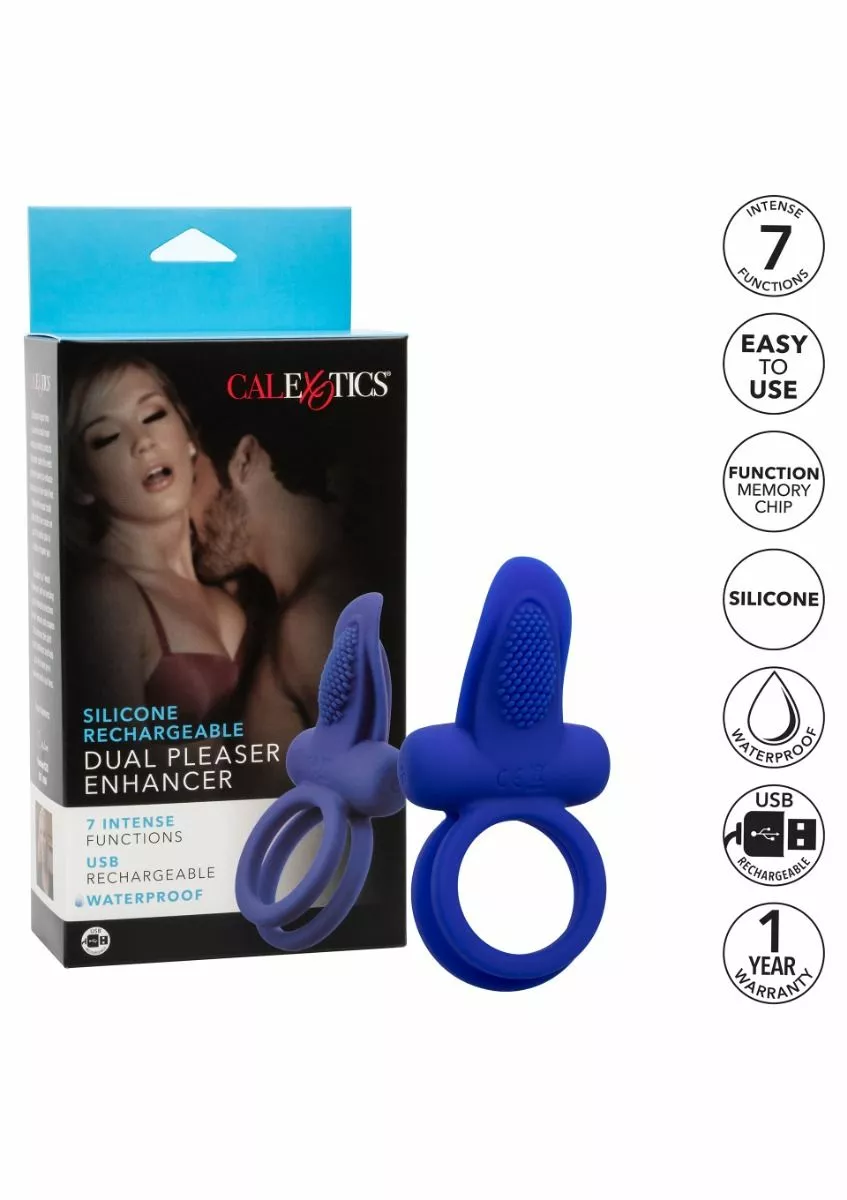 California Exotic Vibrerende Cockring Dual Pleaser - Afbeelding 4