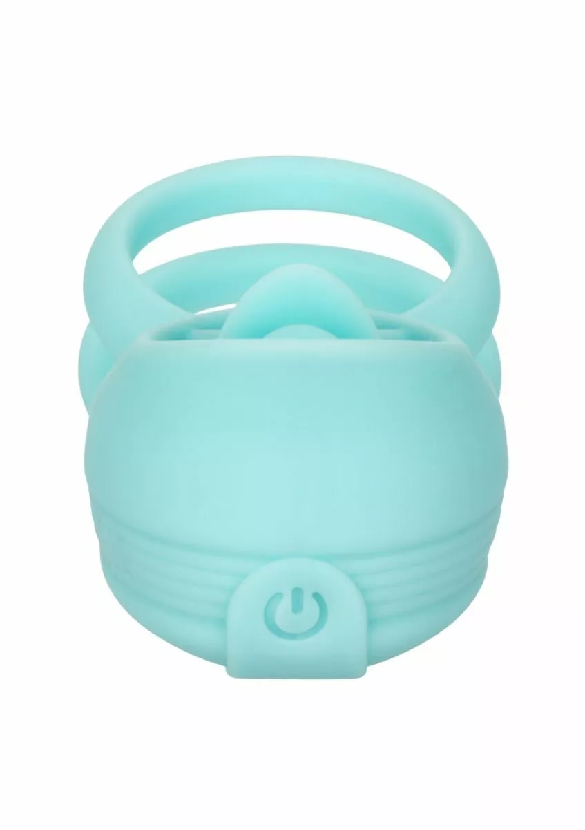 California Exotic Vibrerende Cockring French Kiss Enhancer - Groen - Afbeelding 8