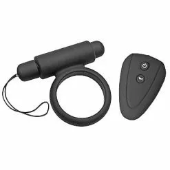 XR Brands Vibrerende Cockring Met Afstandsbediening - Zwart