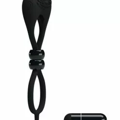 Vibrerende Cockring Pretty Love Locker - Zwart