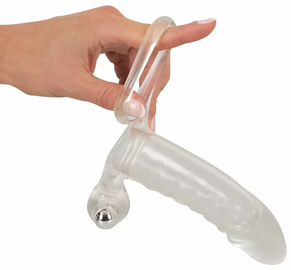 You2Toys Vibrerende Penis Sleeve - Transparant - Afbeelding 4