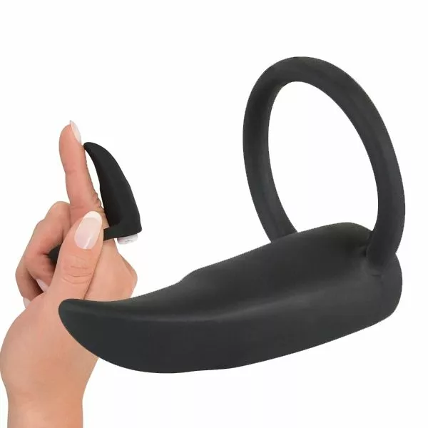 Black Velvets Vinger Vibrator / Vibrerende Cockring
