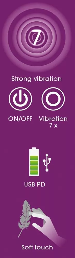 Close 2 You Waterdichte Vibrerende Penisring - Paars - Afbeelding 3